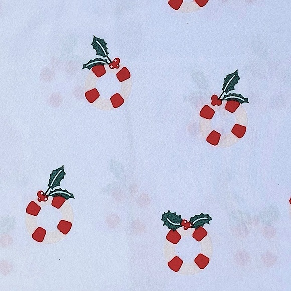 Nautica Christmas Holiday Nautical Lifesaver Wreath Sheet Set - Full - Picture 3 of 5